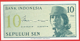 Indonésie - Billet De 10 Sen - 1964 - Neuf - P92a - Indonésie