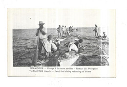 Tuamotus Plonge à La Nacre Perlière Retour Des Plongeurs - Tahiti