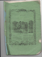 Cahier D'écolier Avec Couverture Illustrée  (XIXe )  UN FOU ET UN SAGE (M3475) - Protège-cahiers