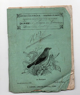 Cahier D'écolier Avec Couverture Illustrée  (XIXe ) Le Rossignol (M3478) - Protège-cahiers