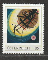 Österreich Personalisierte BM Kunst Wassily Kandinsky Im Hellen Oval 1925 ** Postfrisch - Private Stamps