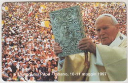VATICAN - Viaggi Del Papa - Libano, 08/97, 10.000 ₤., Tirage 29,900, Mint - Vaticano (Ciudad Del)