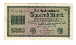 Berlin 1000 Mark 15/9/1923   76d - 1000 Mark