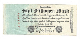*berlin 5 Millionen  Mark   25/7/1923   95 - 5 Millionen Mark