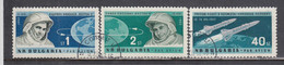 Bulgaria 1962 - Spaceships "Vostok 3" And "Vostok 4", Mi-Nr. 1355/57, Used - Used Stamps