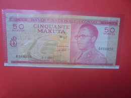 Ex-CONGO BELGE 50 MAKUTA 1967 Circuler (L.1) - Democratic Republic Of The Congo & Zaire