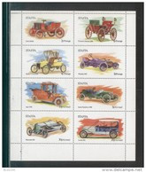 STAFFA 1973 VINTAGE CLASSIC CARS SHEET NHM VEHICLES VOITURES ANTIQUES COCHES CLASICOS GB LOCALS SCOTLAND INNER HEBRIDES - Sonstige