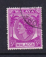 Malaya - Malacca: 1954/57   QE II    SG26    5c      Used - Malacca