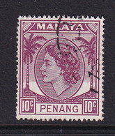 Malaya - Penang: 1954/57   QE II    SG34    10c     Used - Penang