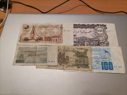 Lot 5 Billets D' ALGERIE - Alla Rinfusa - Banconote