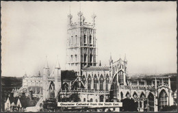 Gloucester Cathedral From The South East, 1964 - Hamilton-Fisher RP Postcard - Gloucester