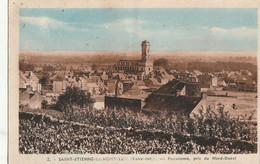 SAINT-ETIENNE-de-MONTLUC. - Panorama, Pris Du Nord-Ouest. Carte RARE - Saint Etienne De Montluc