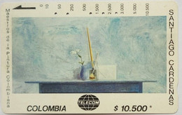 Colombia $10,500 Santiago Cardenas "Mesa Azul Con Sobre" - Colombia