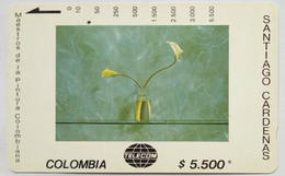 Colombia $5,500 Santiago Cardena Dos Cartuchos Sobre - Colombie