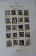 AUSTRIA, 20 MNH**PERSONALISED STAMPS IN SHEET. EGYPTIAN SCULPTURE, ÄGYPTISCHE KUNST. - Francobolli Personalizzati