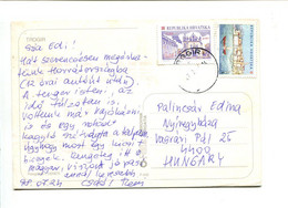 CROATIE - Affranchissement Carte Postale - TROGIR - Kroatien