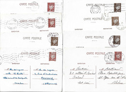 ⭐Entier Postal  Type Petain LOT DE 16 Pour étude Et Variétés ⭐ - Enveloppes Types Et TSC (avant 1995)