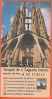 SPAGNA - Temple Expiatori De La Sagrada Família - Biglietto Di Ingresso - Usato - Tickets - Vouchers