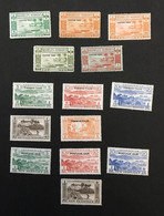 NEW HEBRIDES - 1938 & 1957 - YT Taxe 11 à 15 Et 36 à 44 (14 Valeurs)  - Neufs Sans Charnière - MNH ** - Portomarken