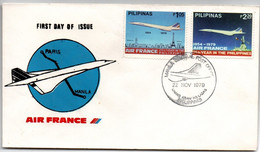 Concorde Air France - FDC Pilipinas Philippines 1979 - Manila Manille - Concorde
