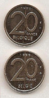 20 Frank 1999 Frans+vlaams * Uit Muntenset * FDC - 20 Francs