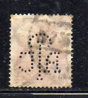 1002BIG30 - GERMANIA IMPERO 1921 , Perfins Unificato N. 196 Usato : Perfin - Usados