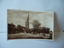 THE PARISH CHURCH CHESTERFIELD ROYAUME UNI ANGLETERRE DERBYSHIRE CPSM FORMAT CPA 1948 - Derbyshire