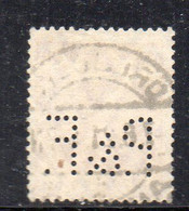 1015BIG30 - GERMANIA IMPERO 1905 , Perfins Unificato N. 88 Usato : Perfin P&F - Usados