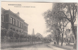 B1941) SANGERHAUSEN - Promenade M. Gehobener Schule ALT !! - Sangerhausen