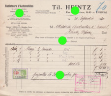 Ensival Rue De Verviers 1930 Til. Heintz Radiateurs + Usine Gallay Meudon + Amilcar Citroën Peugeot Delahaye Salmson ... - Automobile