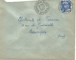 France Enveloppe Maison Du Bois  Cachet à Date 1952  Doubs - 1921-1960: Modern Tijdperk