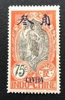 CANTON 1908 - NEUF*/MH - YT 62 - BEAU CENTRAGE - Restes De Charnières -  Pas D Aminci - Unused Stamps