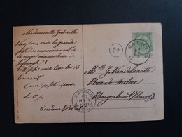 Belgique  Oblitération Warneton Sur CP Fantaisie - AK [1871-09]