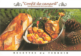 Recette De Cuisine CPM Confit De Canard Aux Pommes De Terre Persillées , éditions René Recettes Du Terroir N°20002 - Recettes (cuisine)