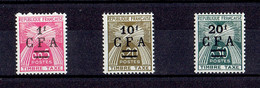 Réunion - Taxe N°45/47 XX TTB - Timbres-taxe