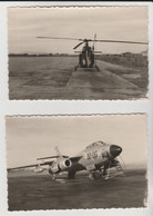 Aviation /Lot De 2 Photos "Bône / Vautour Et Alouette" (1960) - Aviazione