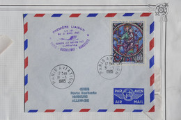 AH20 FRANCE BELLE LETTRE 1965 1ER VOL LUFTHANSA  PARIS ALLEMAGNE ++AFFRANCH. PLAISANT - 1960-.... Briefe & Dokumente