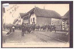 EN ALSACE - RETOUR D'UNE RECONNAISSANCE DE CHASSEURS A CHEVAL - TB - Dannemarie