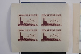 C1 FRANCE BEAU BLOC NEUF NON DENTELé 4 .11.1945 SEMAINE DE L AIR STRASBOURG 25 FR+ NUMEROTé+ +PAS COURANT ++++ - Autres & Non Classés