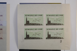 C1 FRANCE BEAU BLOC NEUF NON DENTELé 4 .11.1945 SEMAINE DE L AIR STRASBOURG 50 FR+ NUMEROTé+ +PAS COURANT ++++ - Sonstige & Ohne Zuordnung