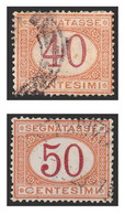 ITALY 1870 SEGNATASSE 40 E 50 CENT USATO - Taxe