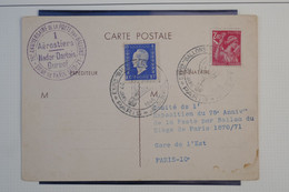 C1 FRANCE BELLE CARTE  1946   PARIS  EXPO BALLONS MONTéS AEROSTIERS NADAR +PEU  COURANT ++++ - 1960-.... Briefe & Dokumente