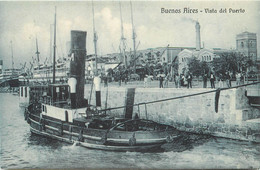 BUENOS AIRES - Vista Del Puerto, Un Remorqueur. - Remorqueurs