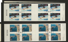 2001 USED Norway, Booklet Mi 1383-84 - Gebraucht