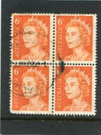 AUSTRALIA - 1970   6c  QUEEN ELISABETH  BLOCK OF 6  FINE USED - Used Stamps