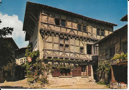 01. CPM. Ain. Pérouges. Cité Médiévale. L'Hostellerie - Pérouges