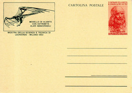 1953 Cartolina Intero Postale Leonardo Da Vinci - NUOVA Perfetta - Modello Di Aliante - Interi Postali