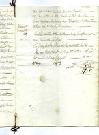 1838 EXCEPTIONNEL JOIGNY ETAT DETAILLE ST MARTIN DES CHAMPS YONNE FERME Des Brillets PRES TERRES BAIL - Seals Of Generality