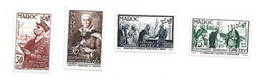 22- 5 - 1098 MAROC - 335 / 338 - Maréchal Lyautey - Neufs Sans Charnière - Unused Stamps