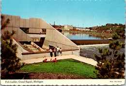 Michigan Grand Rapids Fish Ladder On The Grand River - Grand Rapids